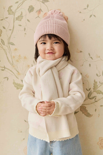 Cassie Jacquard Scarf - Egret