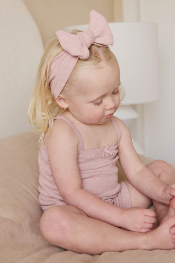 Organic Cotton Modal Lilian Headband - Peony Marle
