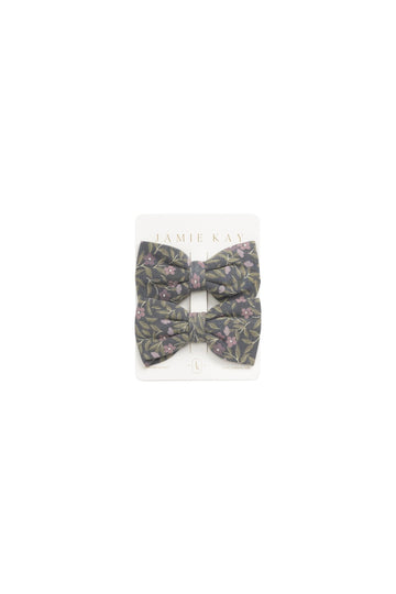 Organic Cotton Noelle 2pk Bow - Phoebe Lava