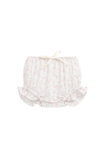 Organic Cotton Voile Frill Bloomer - Grace Floral