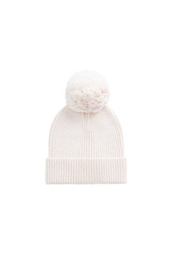 Simple Rib Beanie - Cosy Mauve