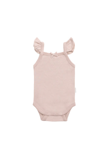 Organic Cotton Bettina Bodysuit - Shell Pink
