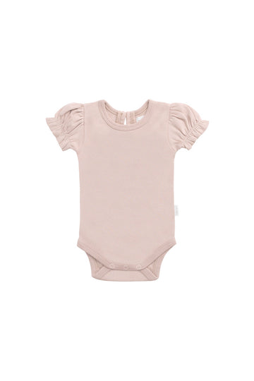 Organic Cotton Elly Bodysuit - Shell Pink