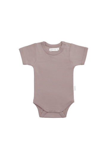 Organic Cotton Olsen Tee Bodysuit - Softest Mauve