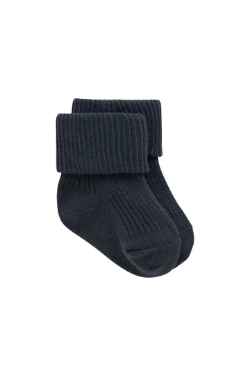Classic Rib Sock - Atlantic