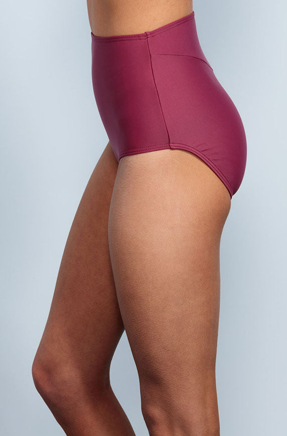 High Waist Bottom - Red Plum - FINAL SALE