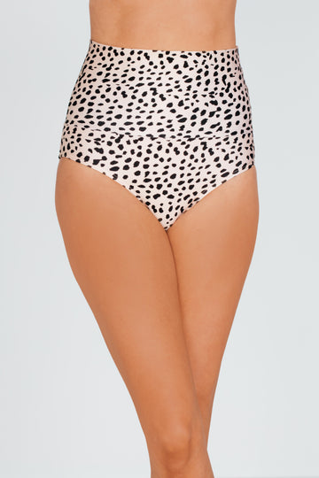 Banded Midrise Bottom - Black Leopard - Restocked