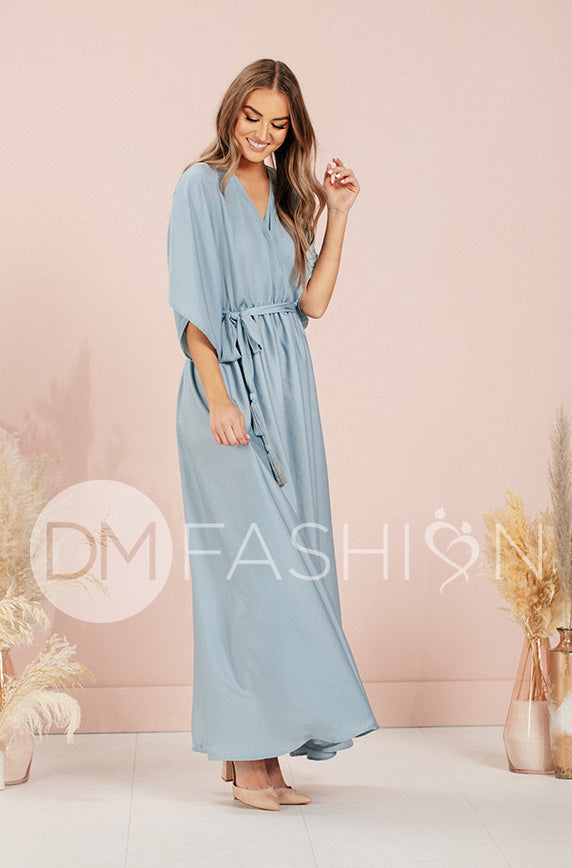 Venus Stone Blue Maxi - DM Exclusive - Nursing Friendly - Maternity Friendly - FINAL SALE