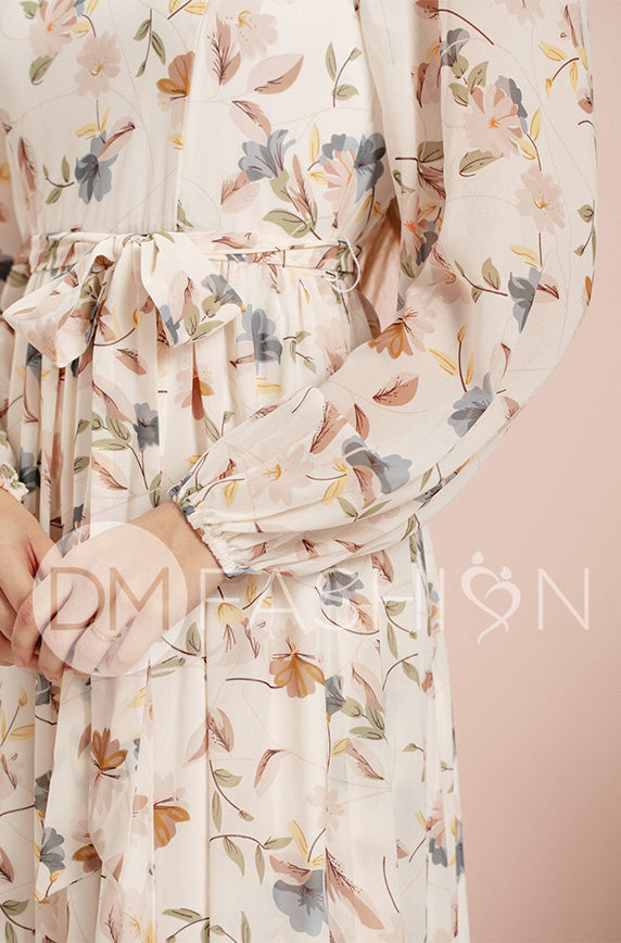 Skye Crem¨¦ Floral Maxi - DM Exclusive -Restocked