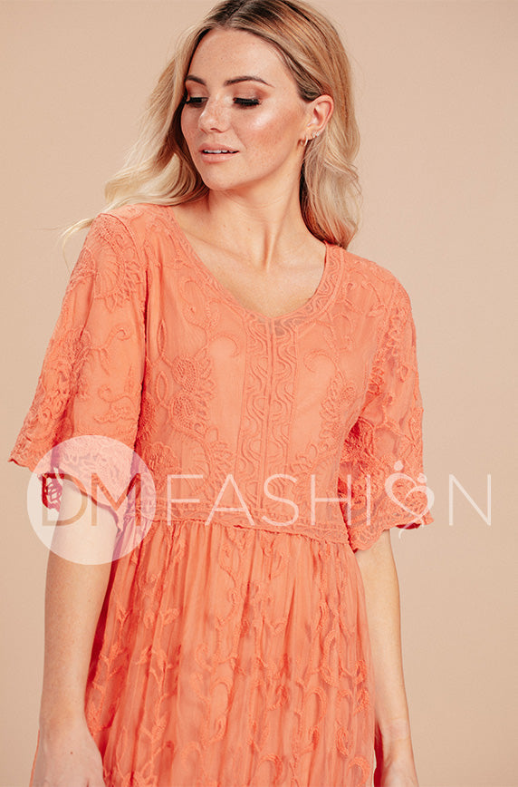 Aspen Canyon Sunset Lace Dress - Maternity Friendly - FINAL SALE