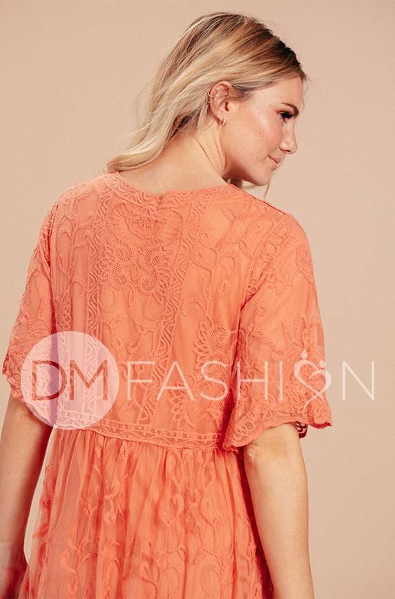 Aspen Canyon Sunset Lace Dress - Maternity Friendly - FINAL SALE
