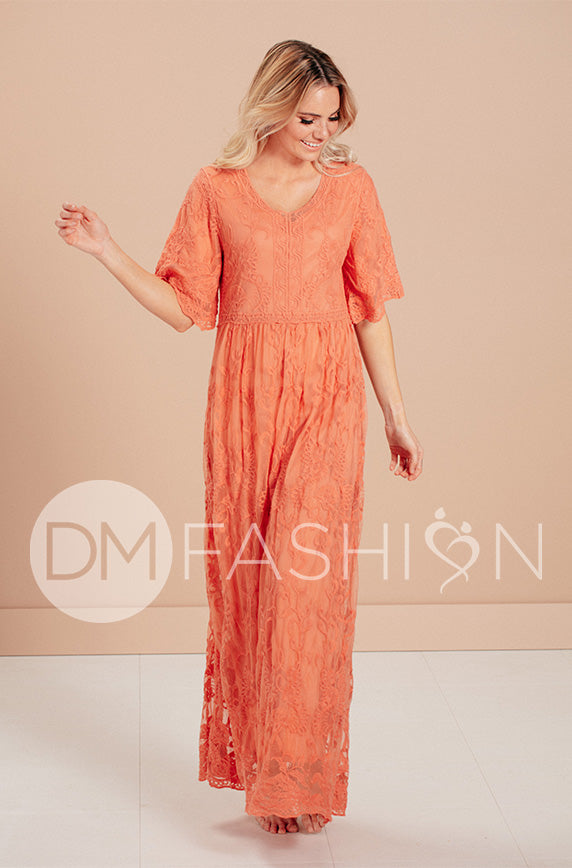 Aspen Canyon Sunset Lace Dress - Maternity Friendly - FINAL SALE