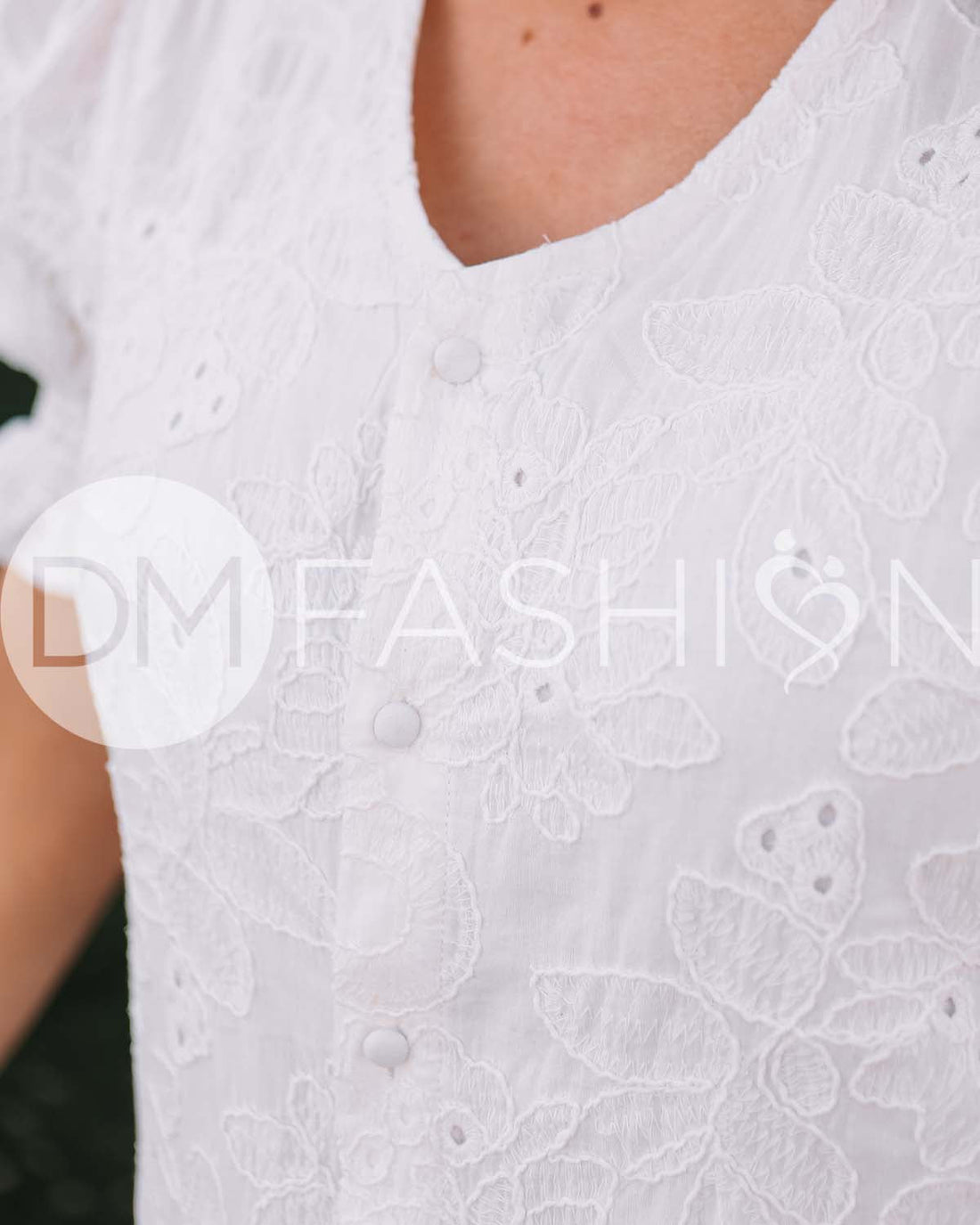 Hazel White Eyeylet Dress - MCO - Nursing Friendly - Maternity Friendly