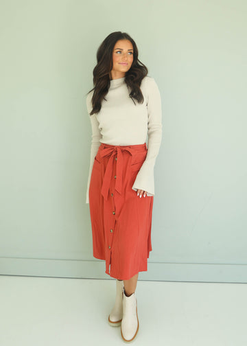 Make It Known Taupe Ribbed Sweater - FINAL SALE