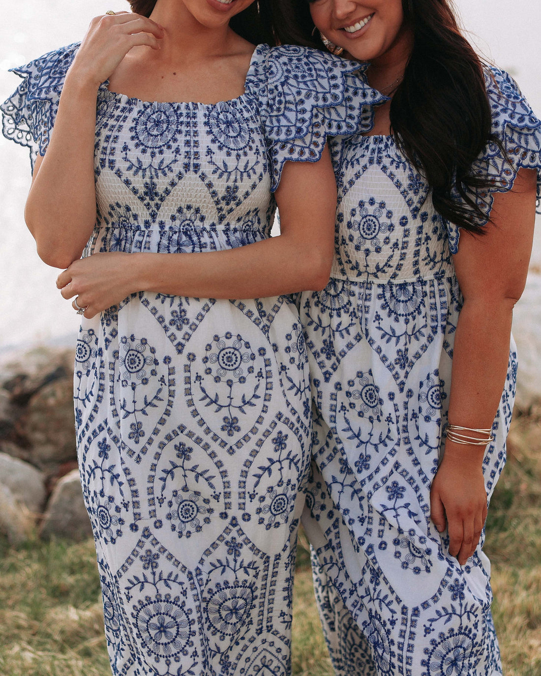 Tatum Royal Blue Embroidered Dress