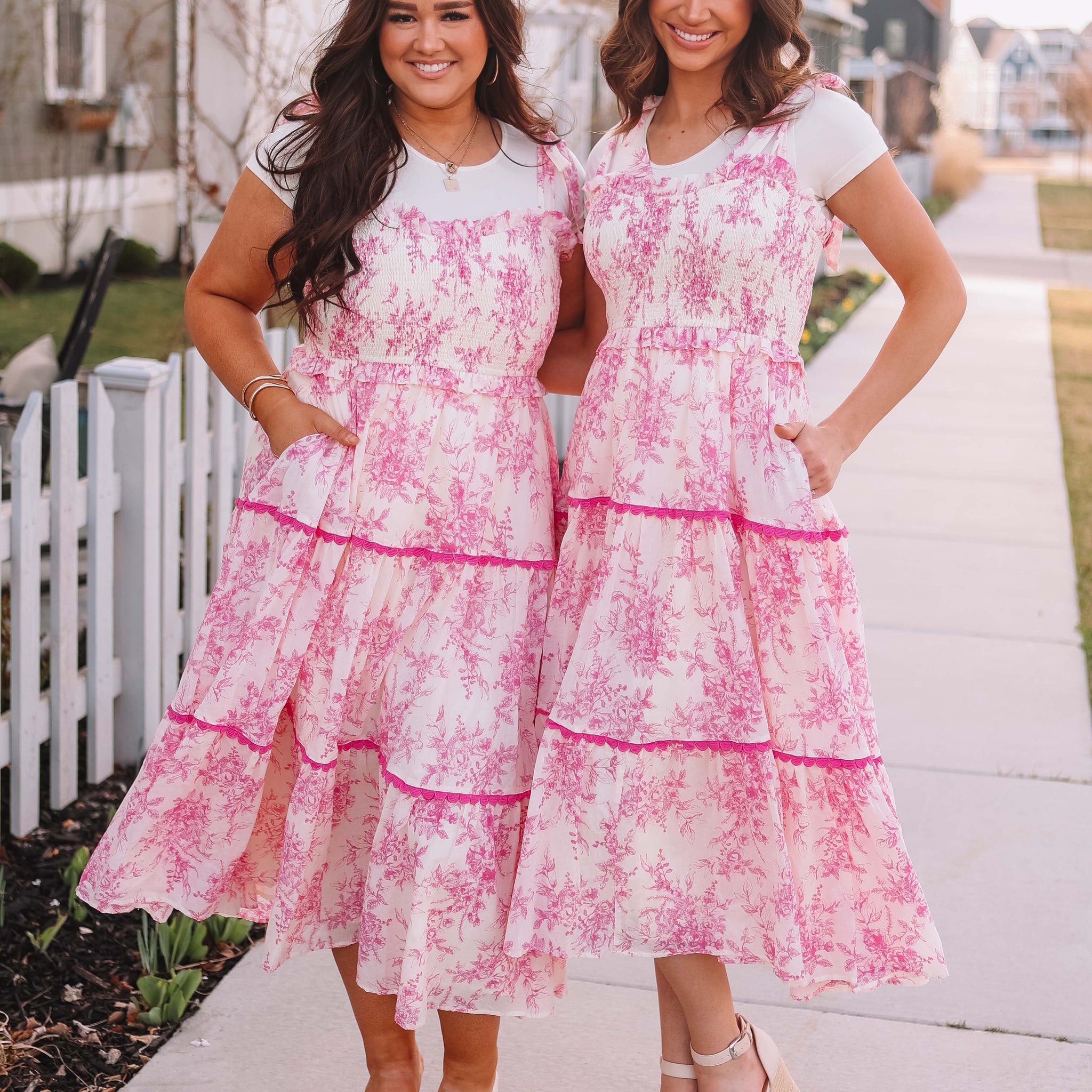 Lainey Pink Floral Dress