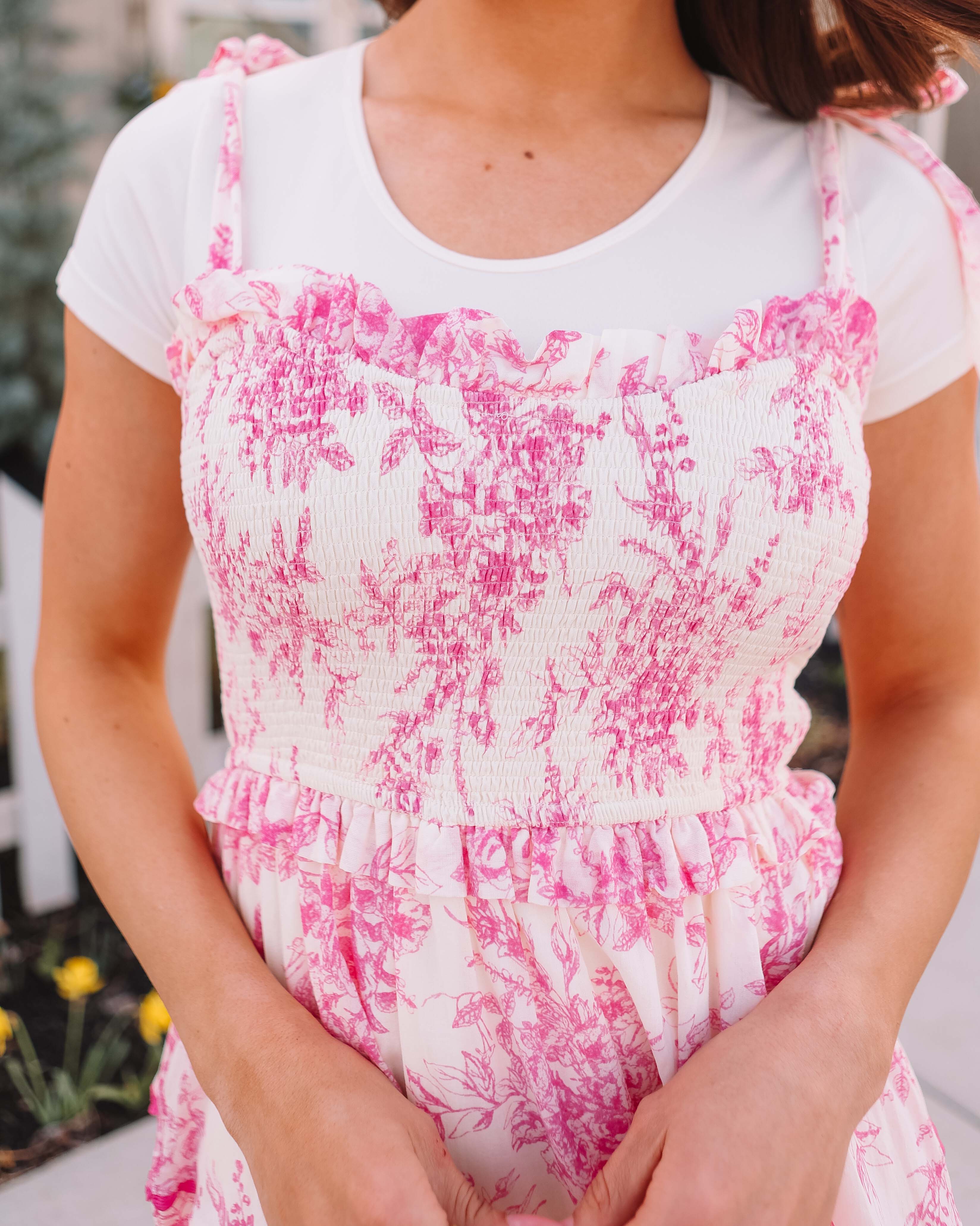 Lainey Pink Floral Dress