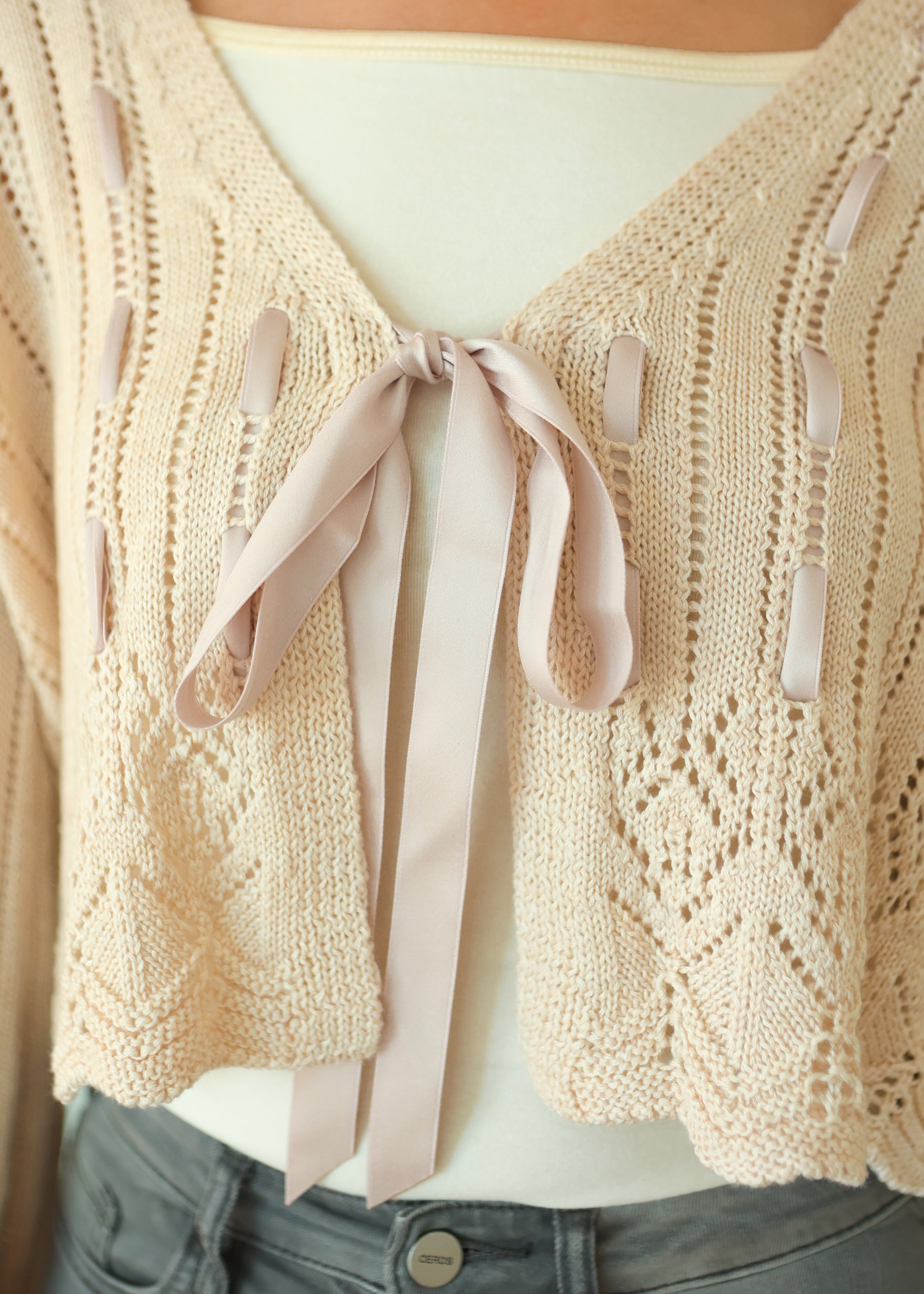 Chantilly Lace Crochet Cardigan - FINAL SALE