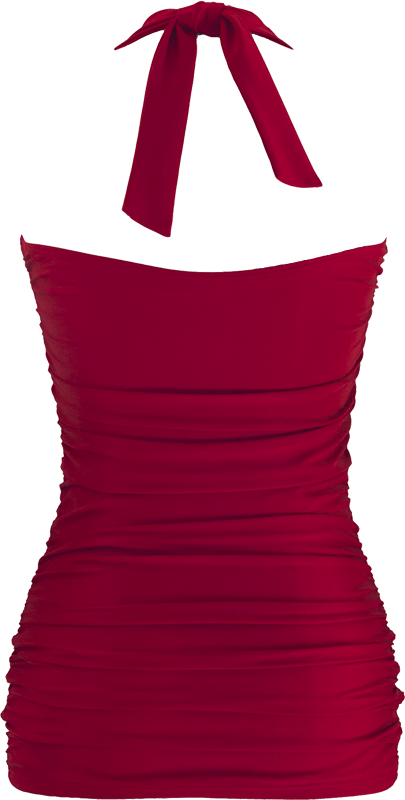 Princess Ruffle Halter Top - Red - FINAL SALE
