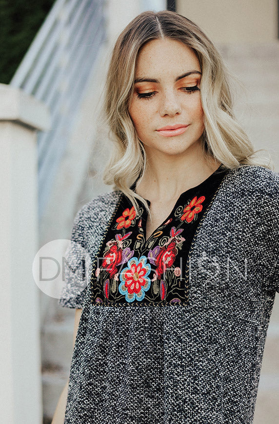 Montreal Embroidered Dress - Maternity Friendly - FINAL SALE