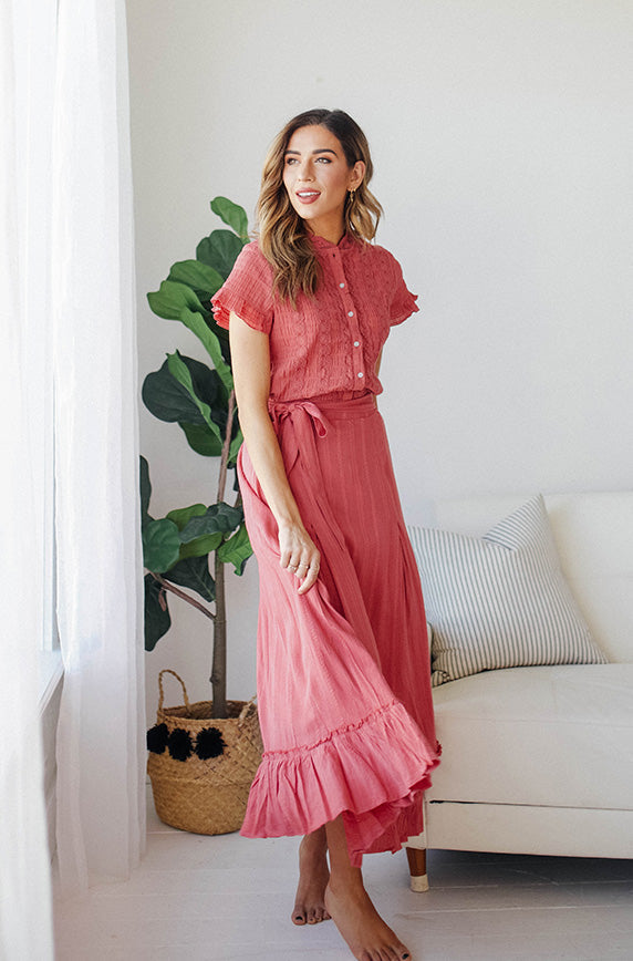 Palm Springs  Lace Blouse - Nursing Friendly - FINAL SALE