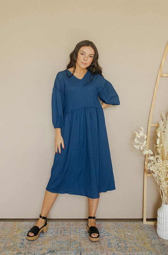 Scarlett Midnight Blue Dress - MCO - FINAL SALE