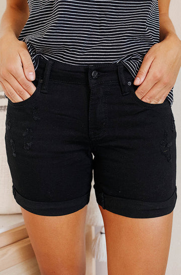 Free Fallin' Black Shorts - FINAL SALE