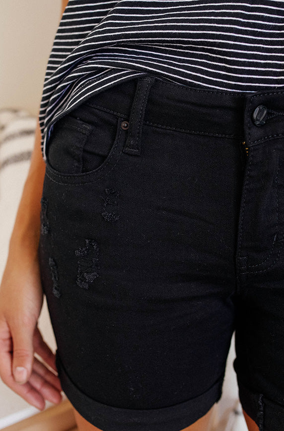 Free Fallin' Black Shorts - FINAL SALE