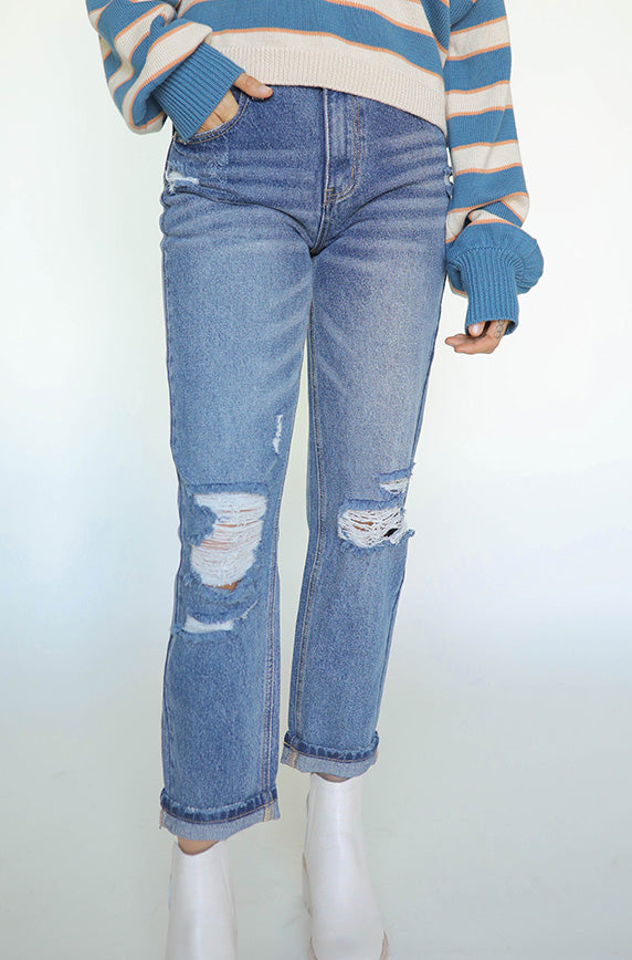 Boss Babe Boyfriend Jeans- FINAL SALE