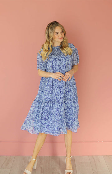 Kara Navy Dress - DM Exclusive - Maternity Friendly