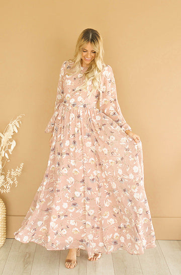 Skye Dusty Rose Floral Maxi - DM Exclusive - Restocked