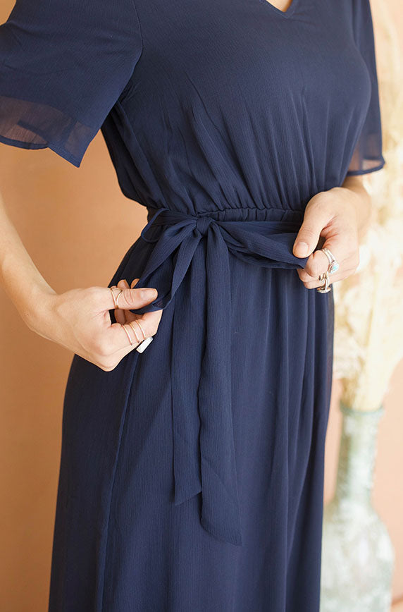 Georgia Navy Dress - FINAL FEW - FINAL SALE