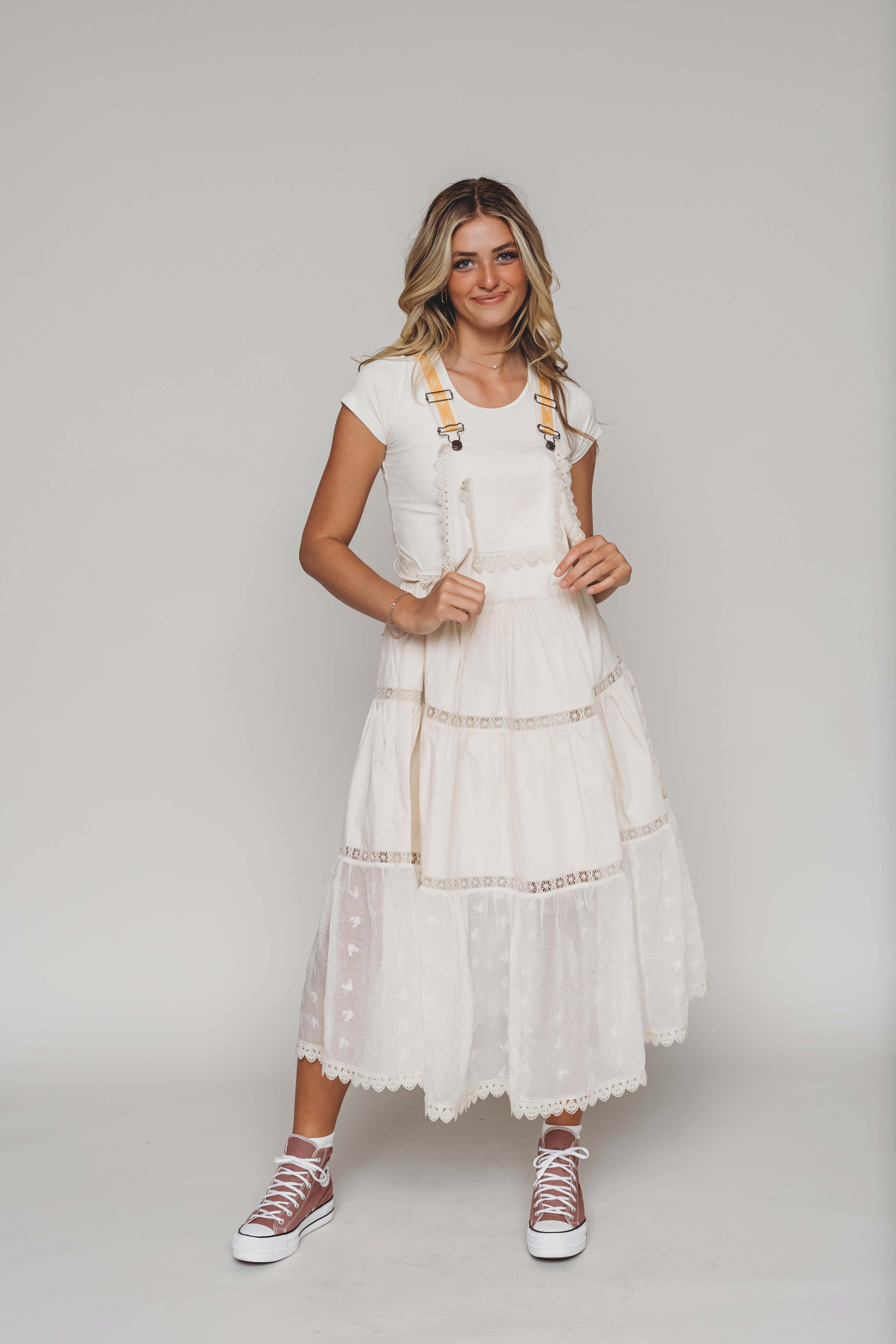 Sammie Ivory Lace Overall Dress