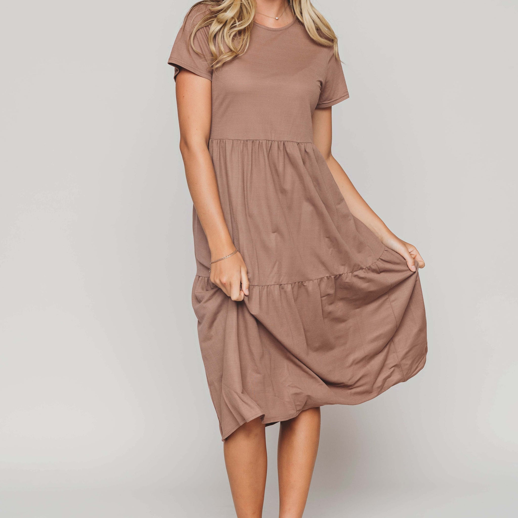 Kelsey Cedar Wood Dress - MCO - Maternity Friendly