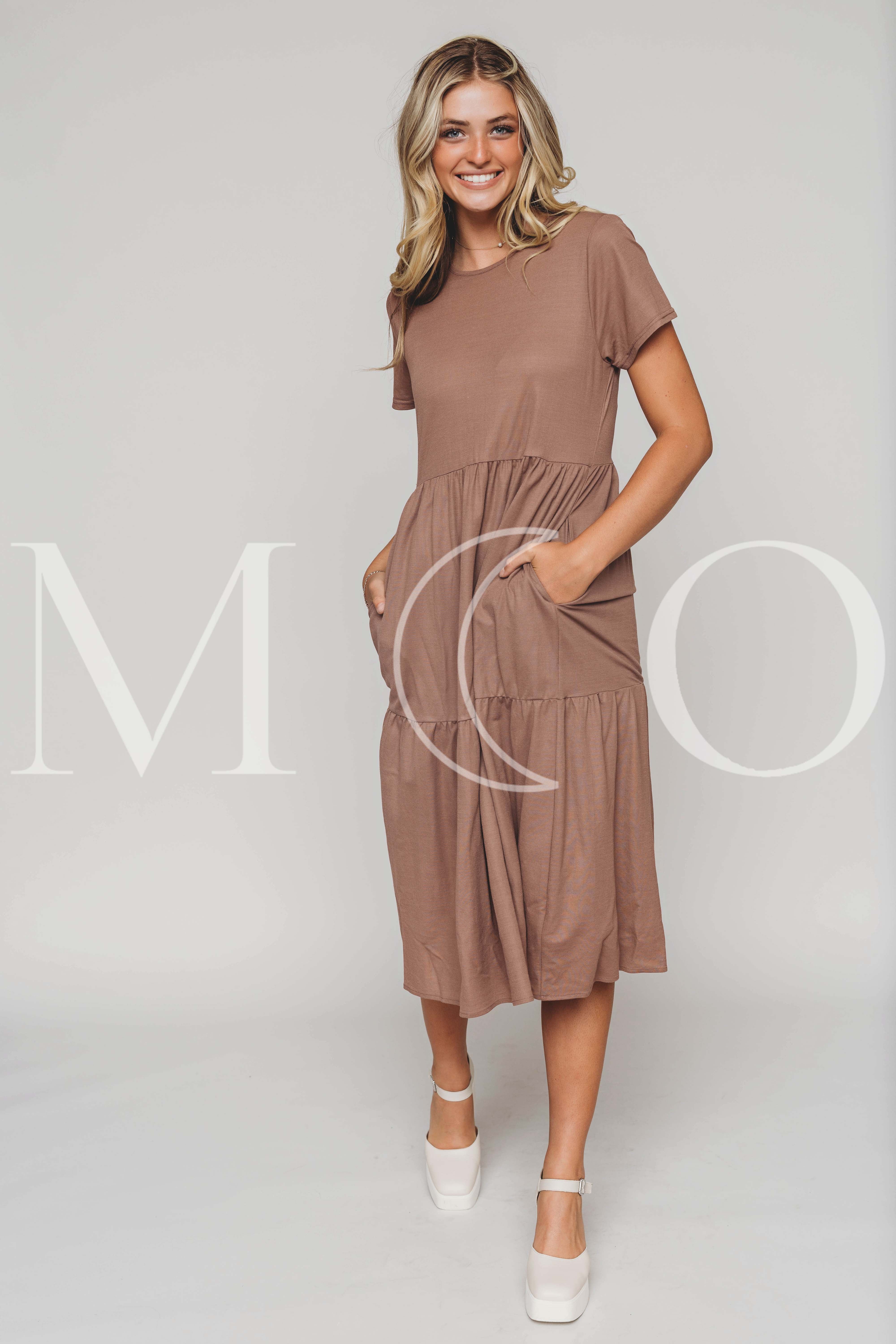 Kelsey Cedar Wood Dress - MCO - Maternity Friendly
