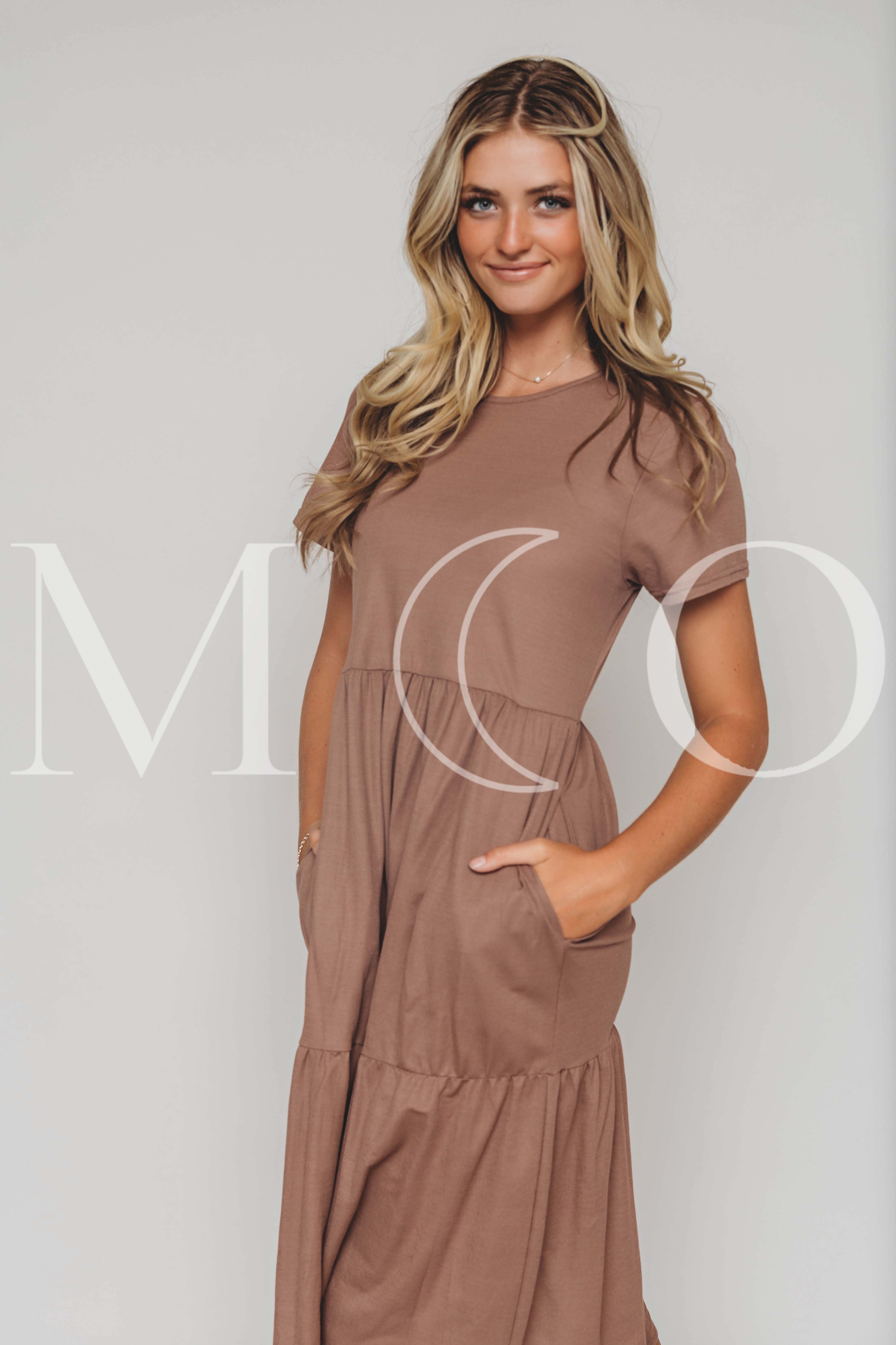 Kelsey Cedar Wood Dress - MCO - Maternity Friendly