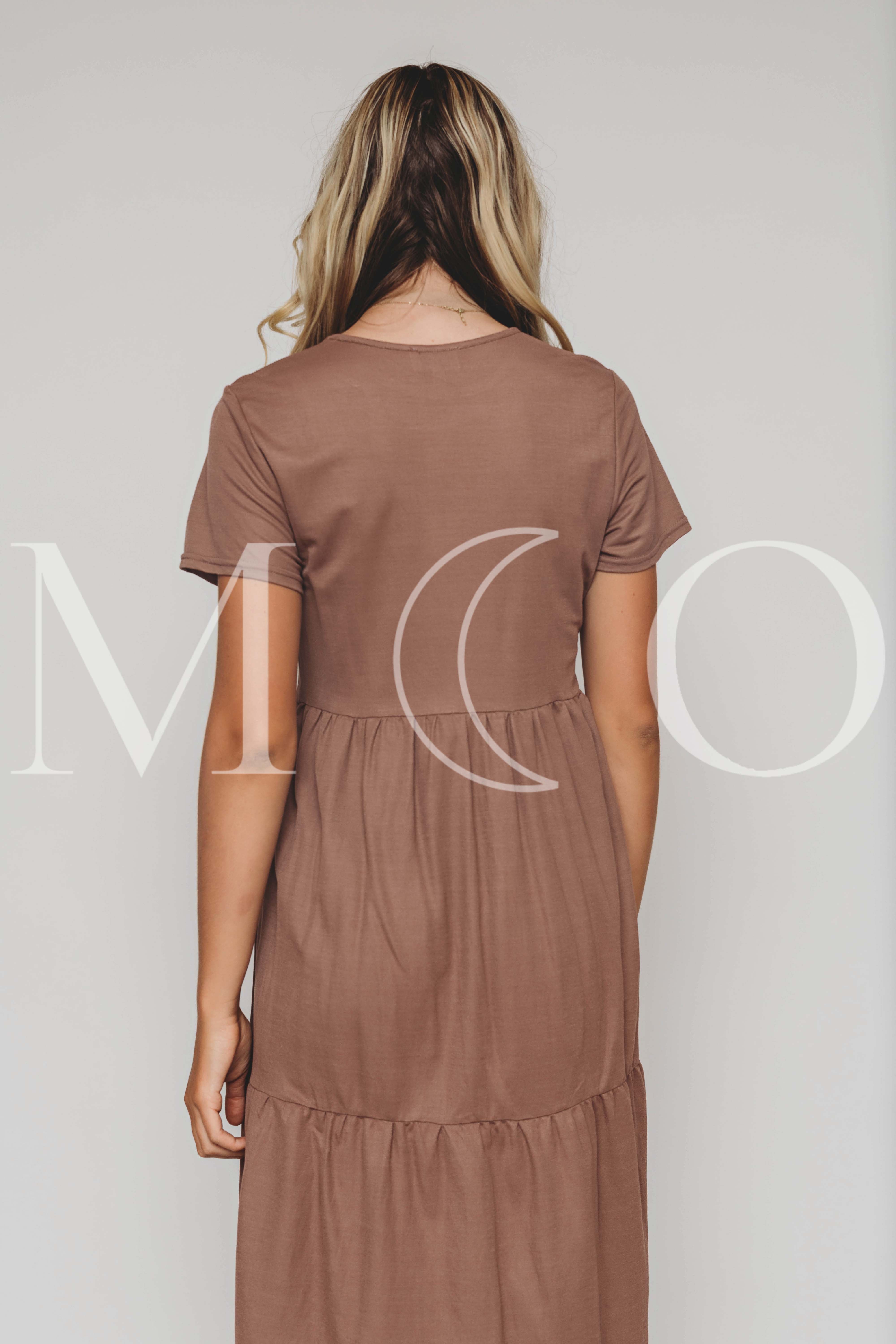 Kelsey Cedar Wood Dress - MCO - Maternity Friendly