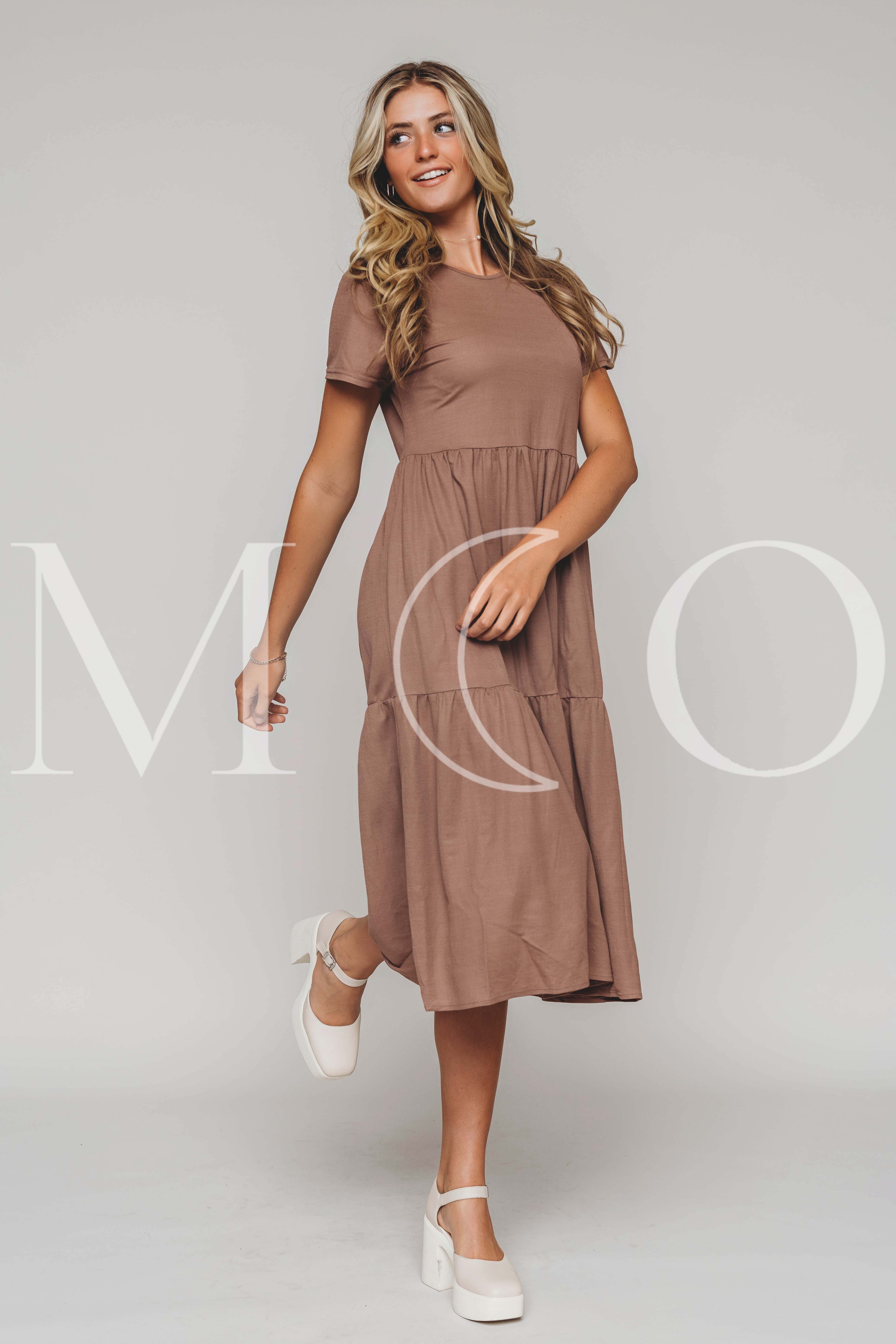 Kelsey Cedar Wood Dress - MCO - Maternity Friendly