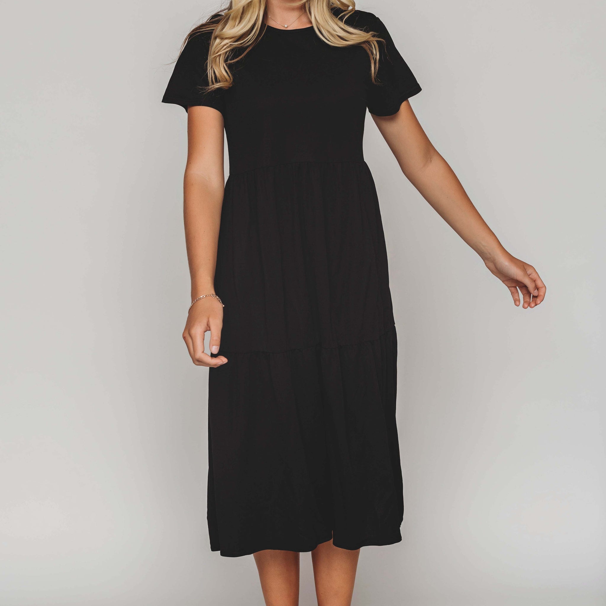 Kelsey Black Dress - MCO - Maternity Friendly