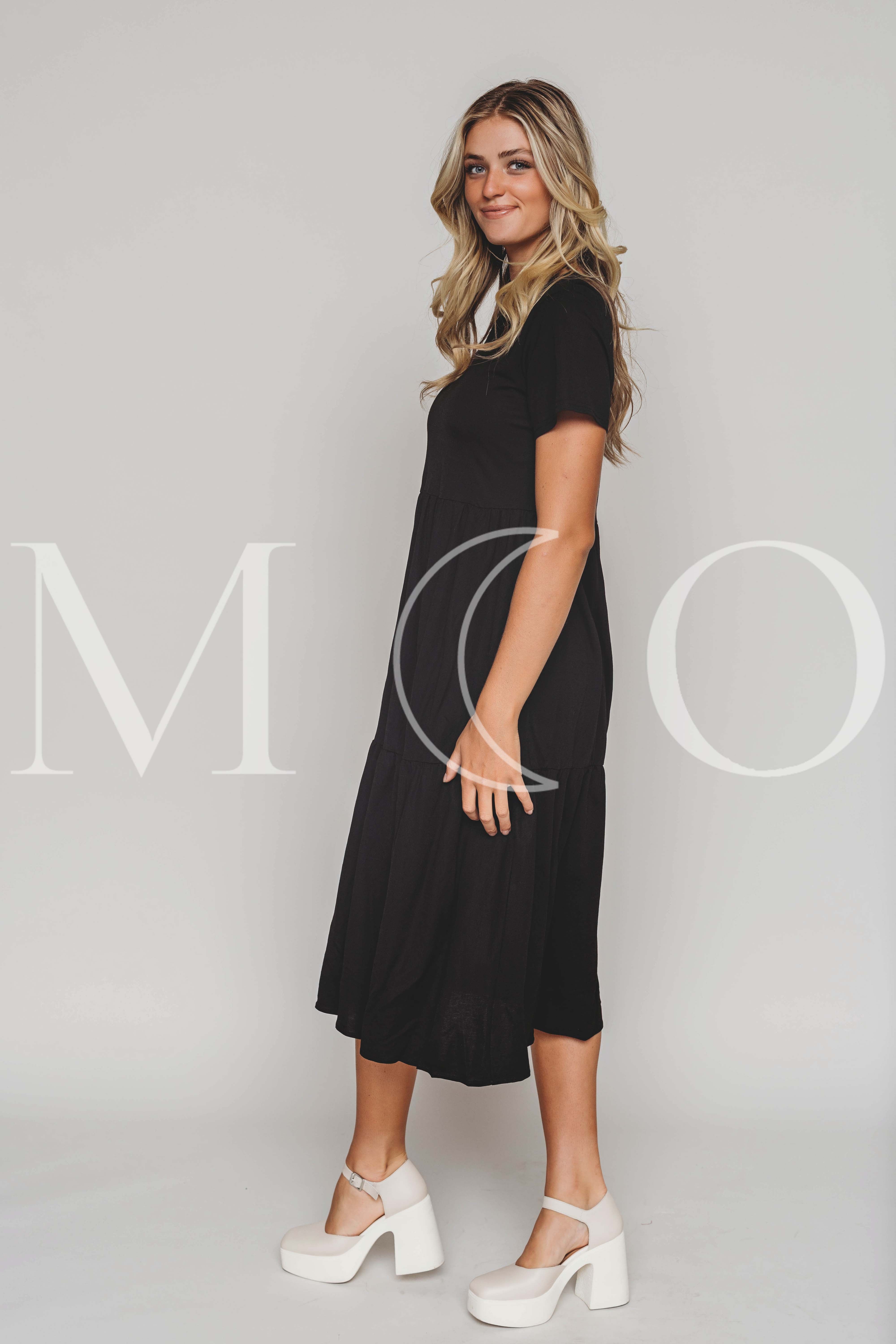 Kelsey Black Dress - MCO - Maternity Friendly