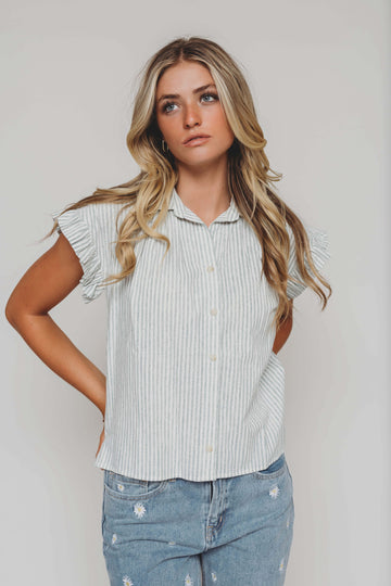 Sunny Day Green Stripe Top