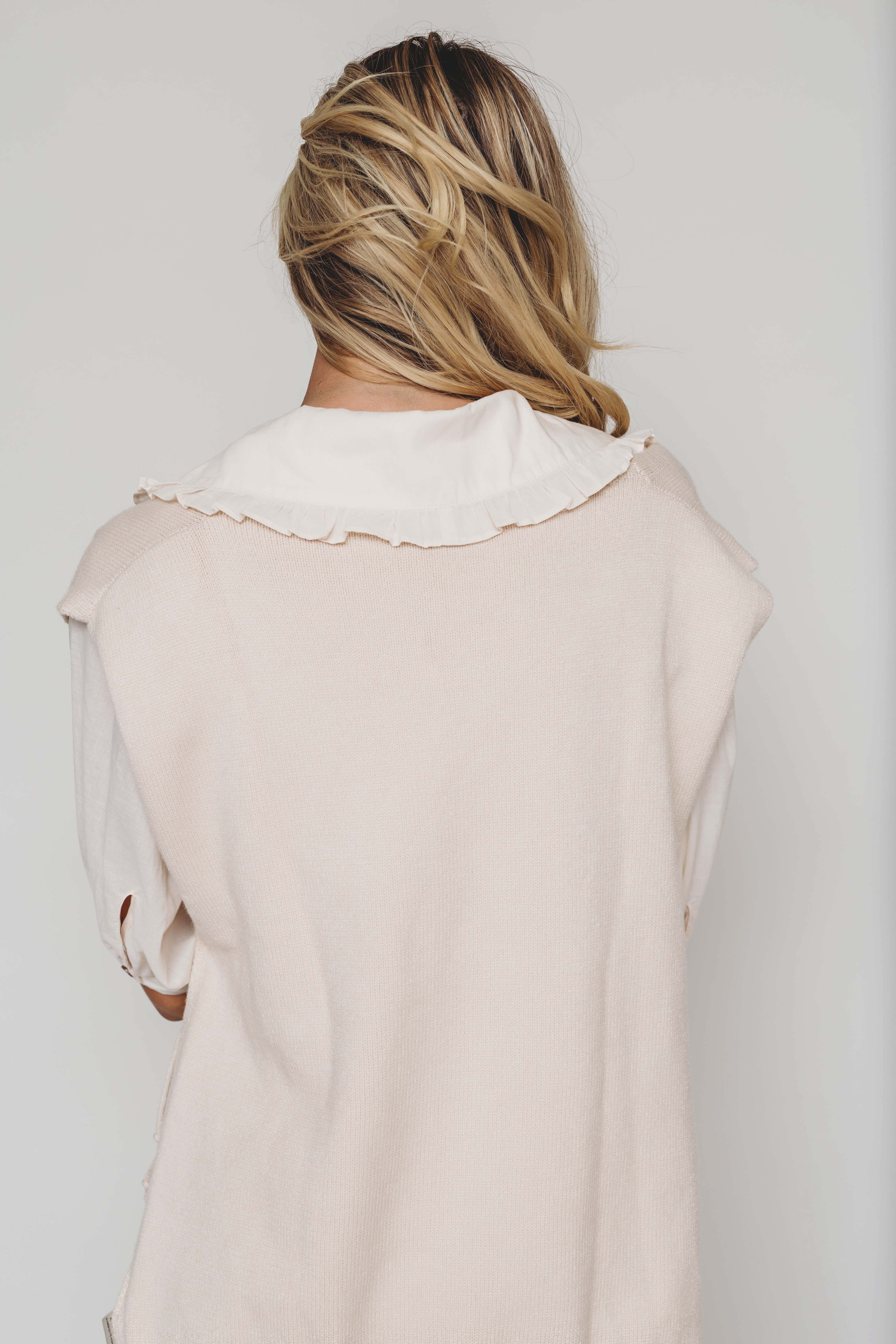 Never Be The Same Taupe Sweater Vest