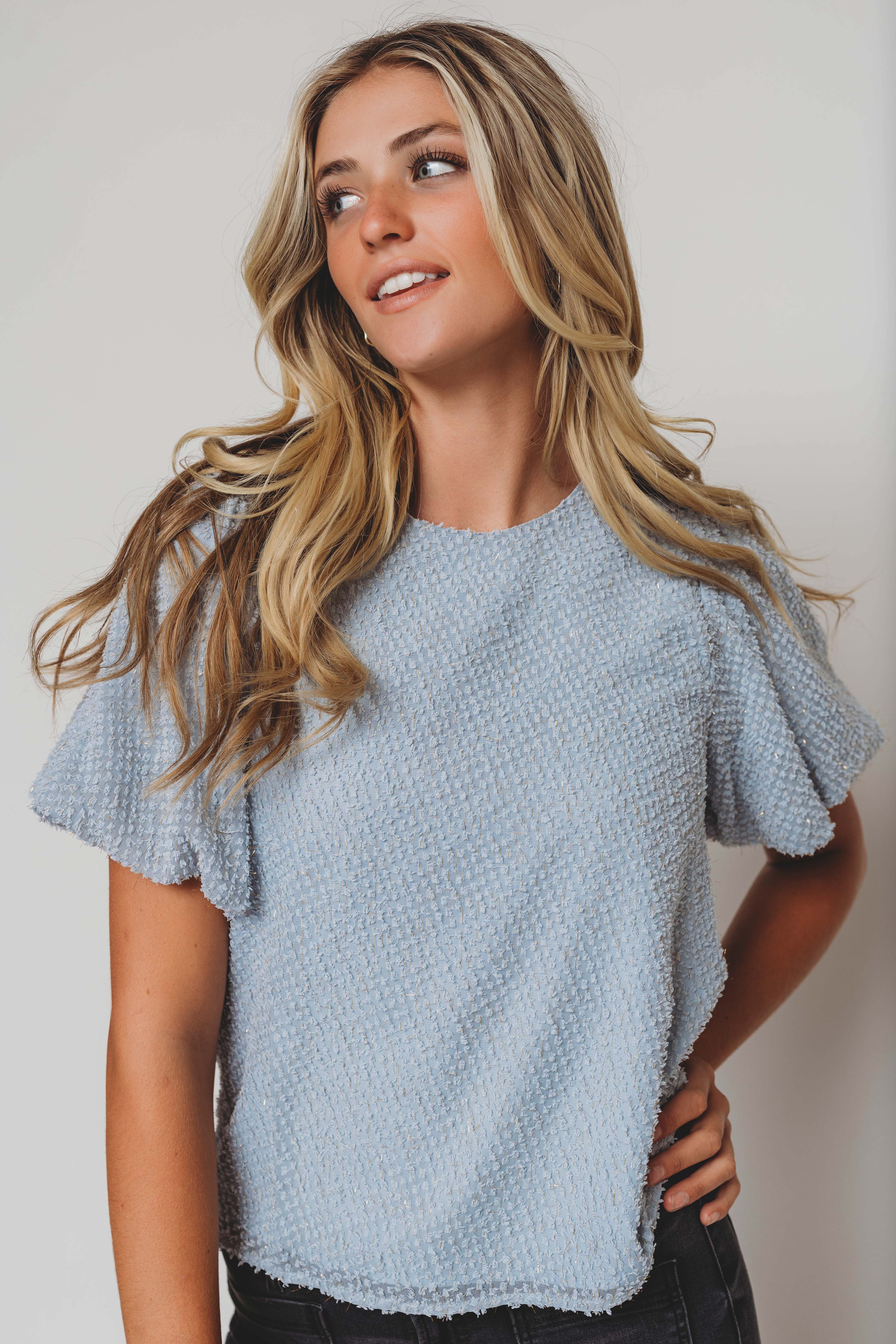 A Little Love Blue Top - DM Exclusive