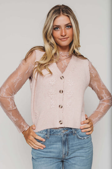 Lacey Blush Lace Top