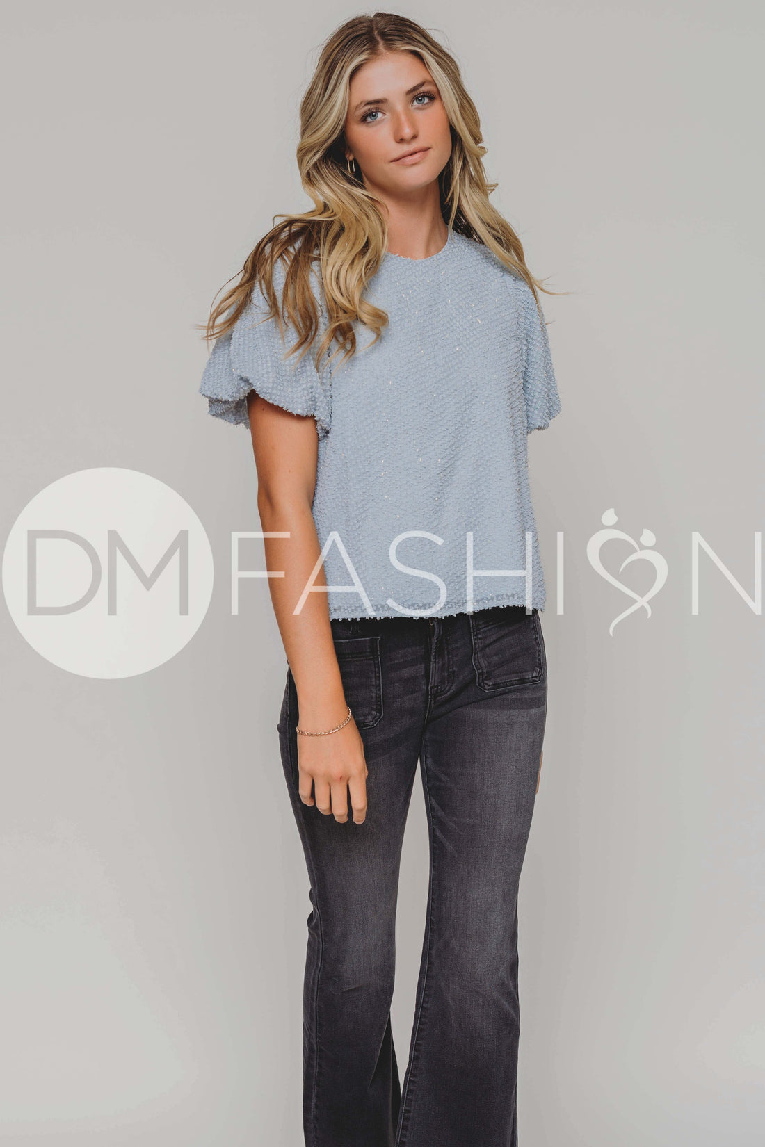 A Little Love Blue Top - DM Exclusive