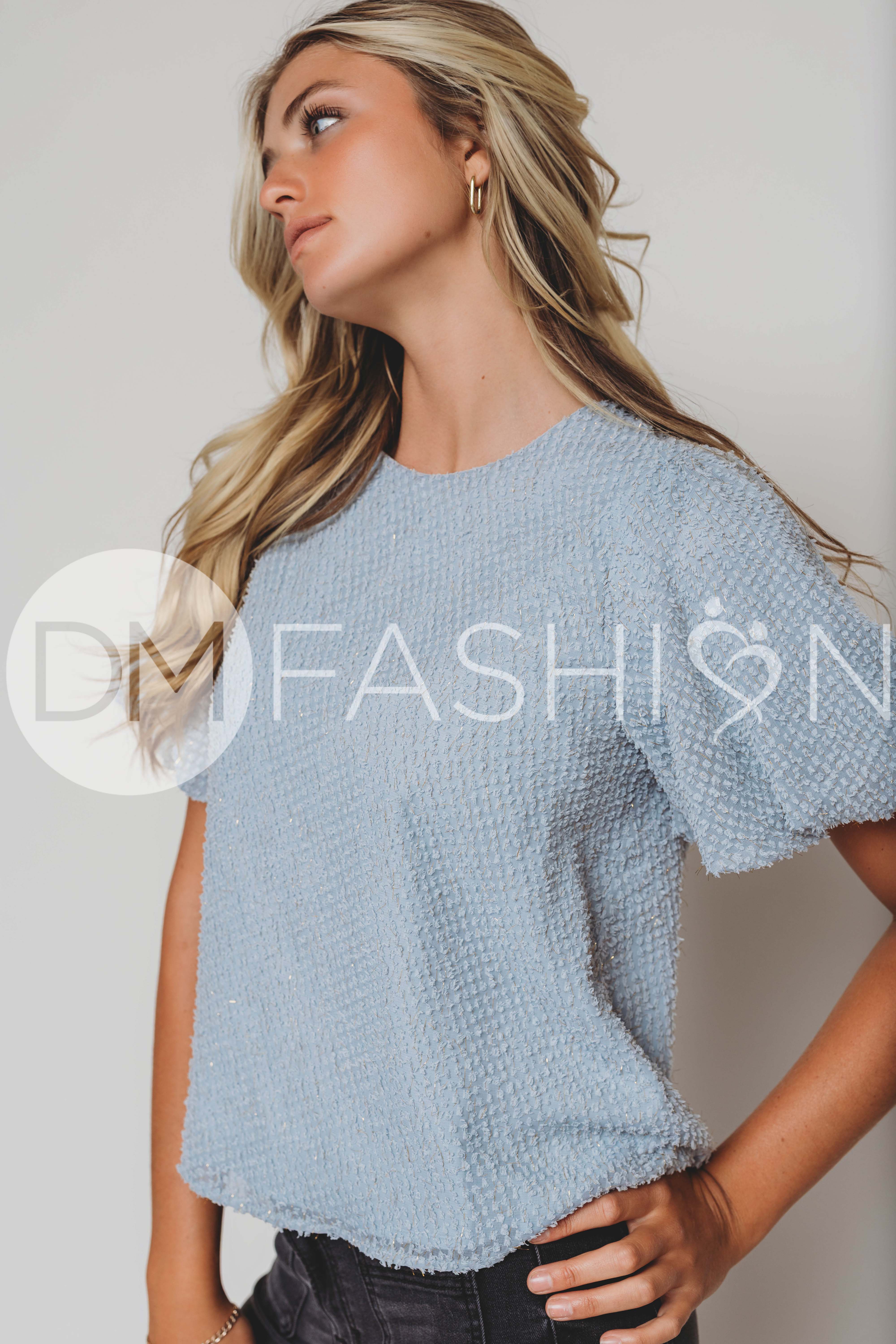 A Little Love Blue Top - DM Exclusive
