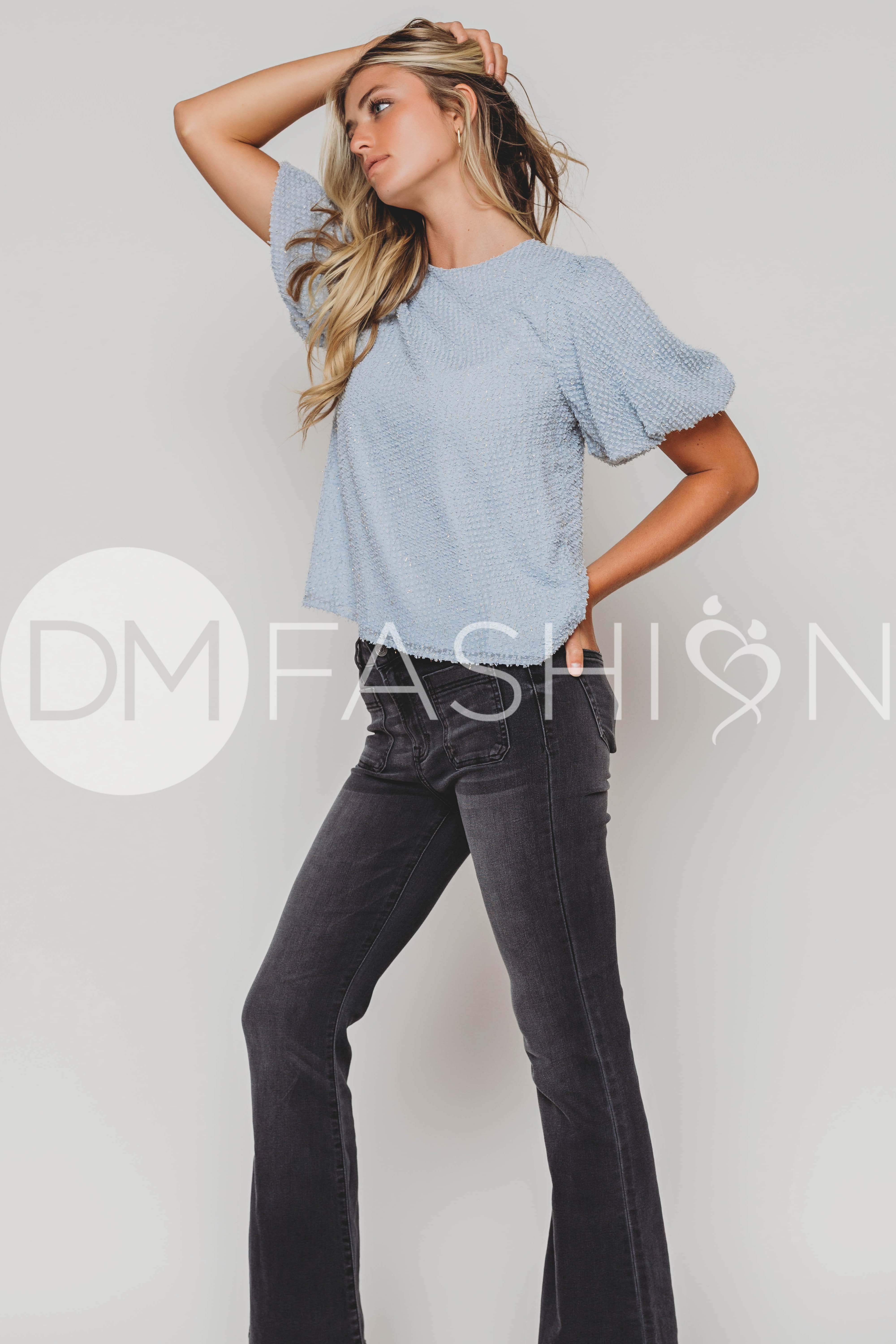 A Little Love Blue Top - DM Exclusive
