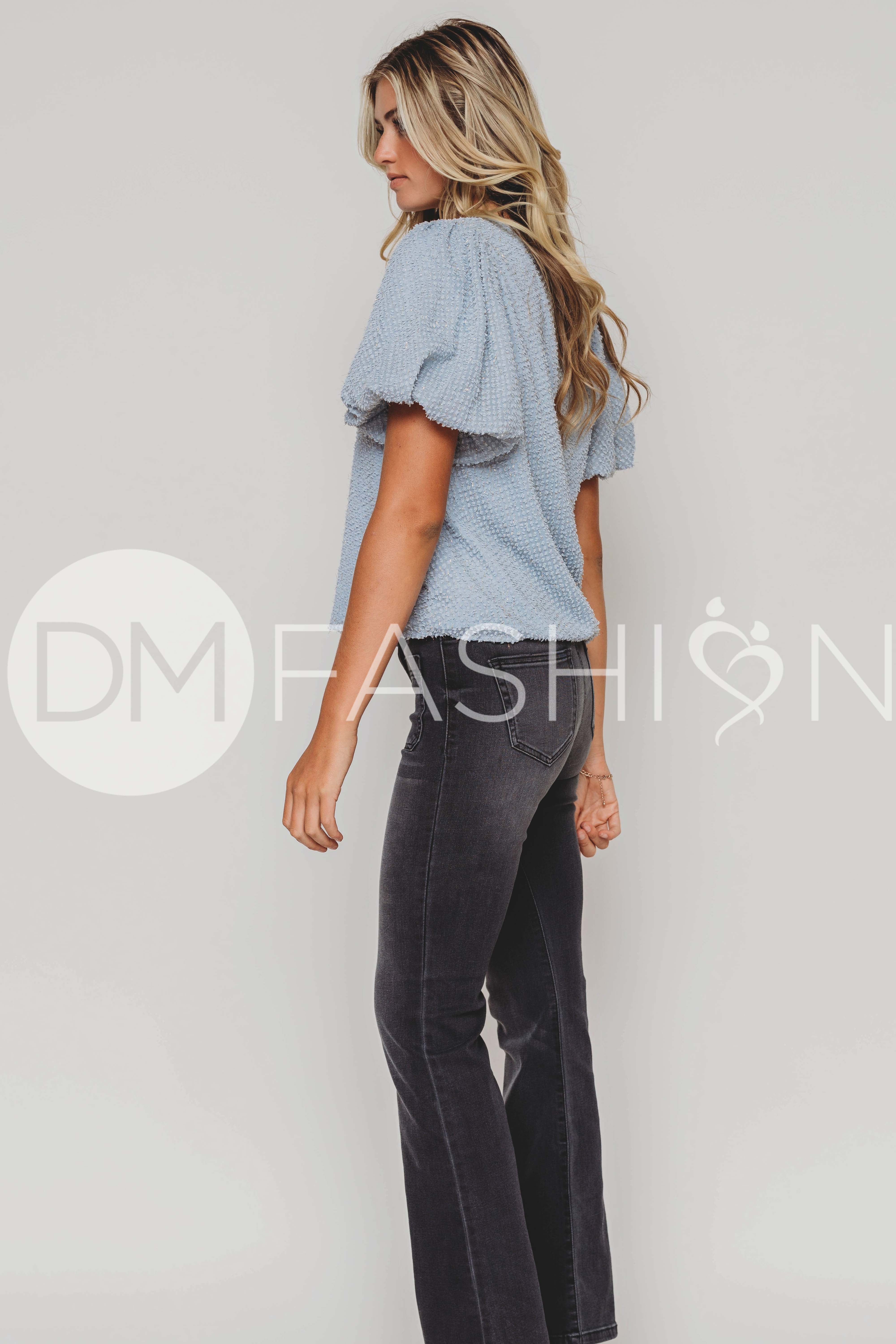 A Little Love Blue Top - DM Exclusive
