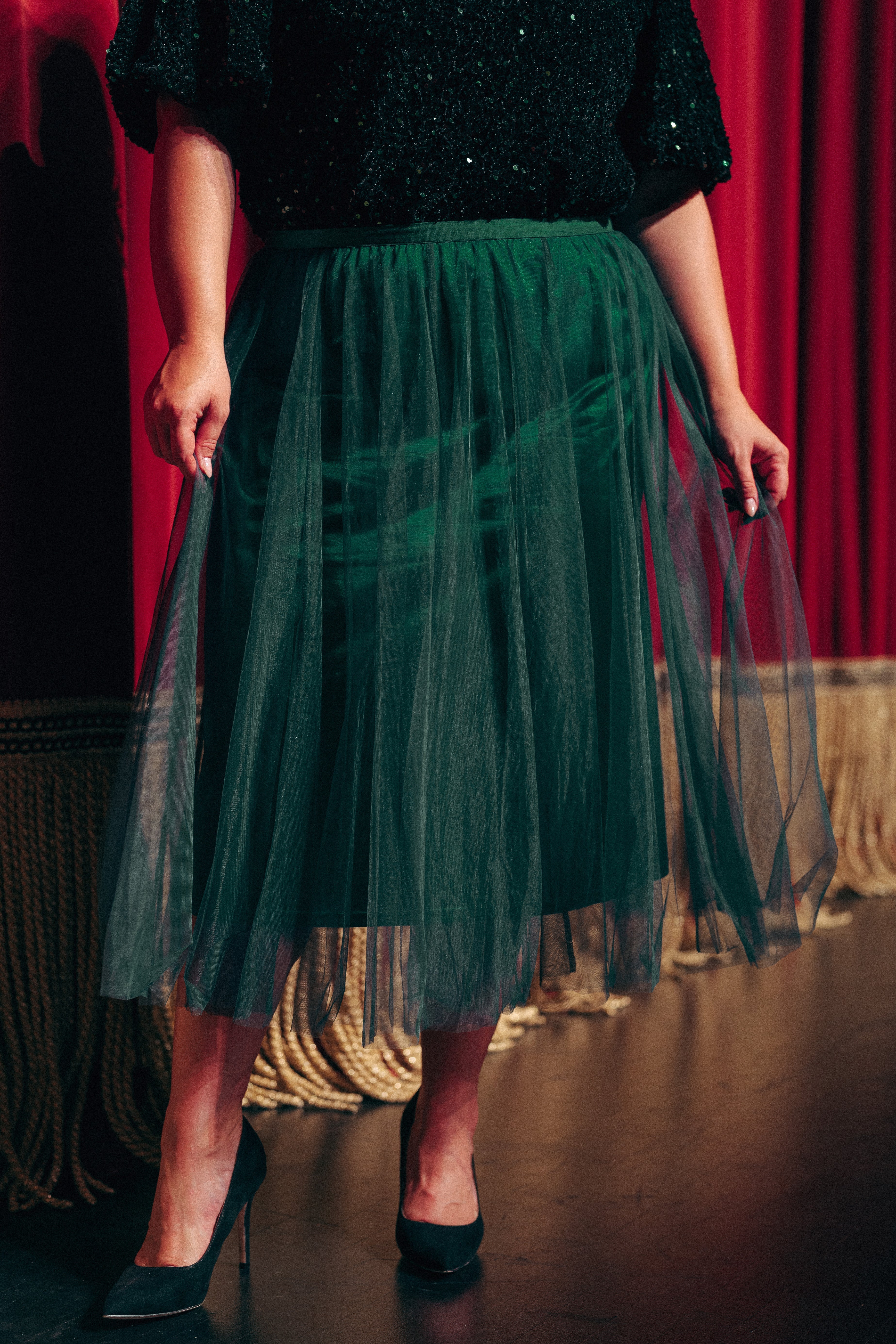 Queen For A Day Emerald Skirt - DM Exclusive