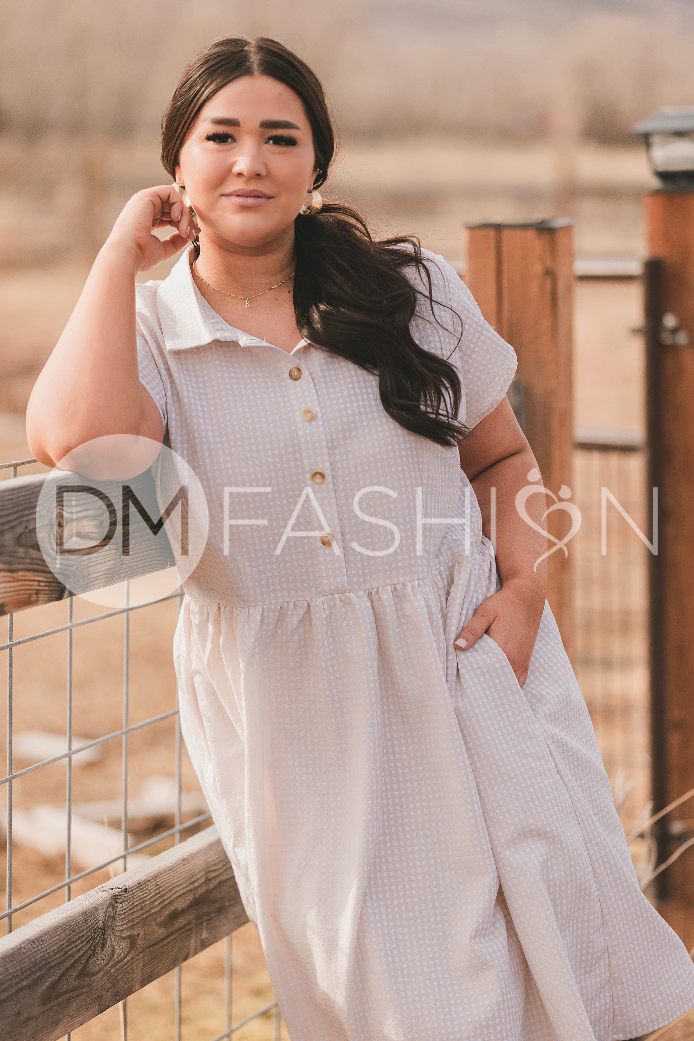 Sabrina Taupe Dress - MCO - Nursing Friendly